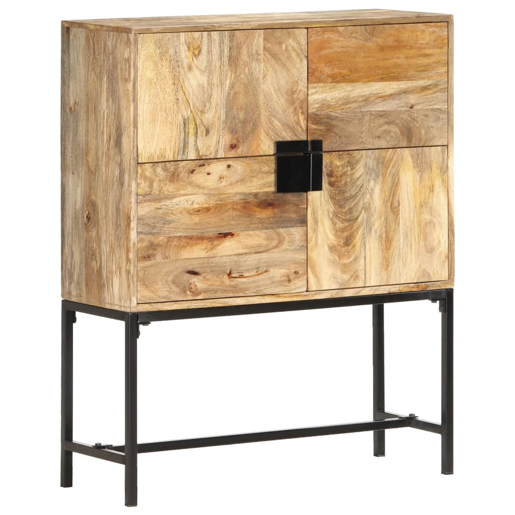 Highboard 80x30x100 cm Solid Mango Wood - OLBRIT