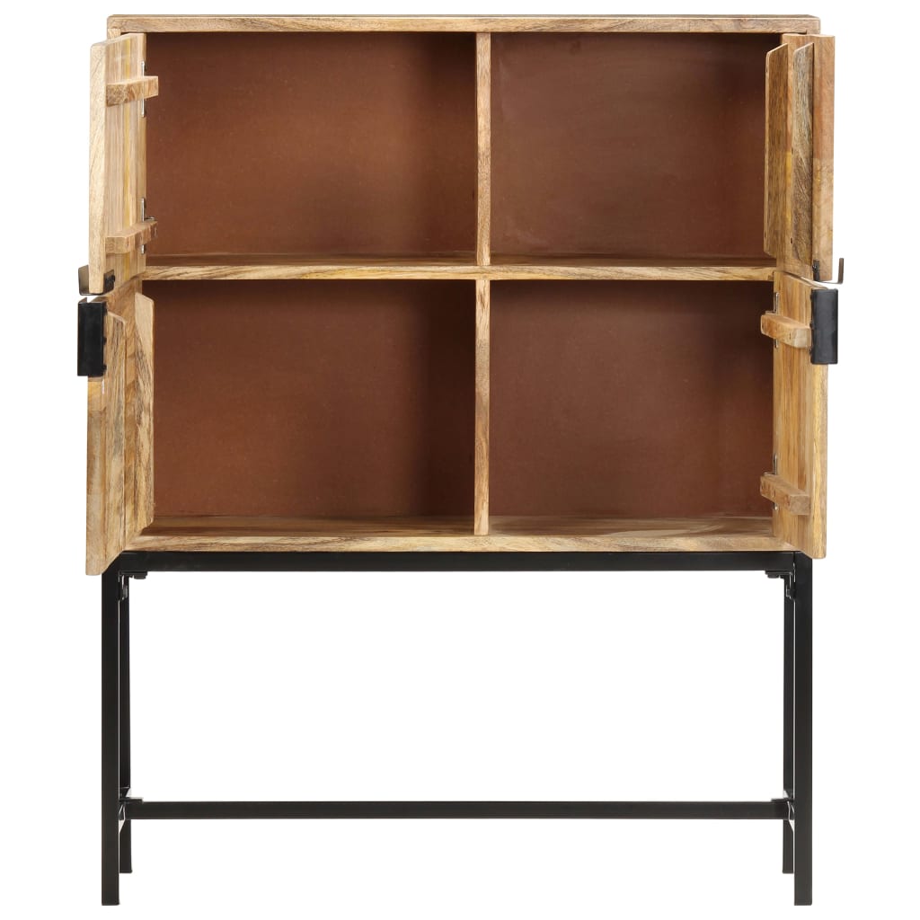 Highboard 80x30x100 cm Solid Mango Wood - OLBRIT