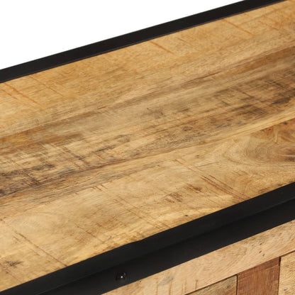 Sideboard 80x31x71 cm Solid Rough Mango Wood - OLBRIT