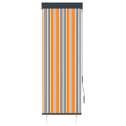 Outdoor Roller Blind 60x250 cm Yellow and Blue - OLBRIT