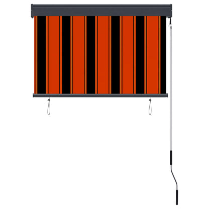Outdoor Roller Blind 100x250 cm Orange and Brown - OLBRIT