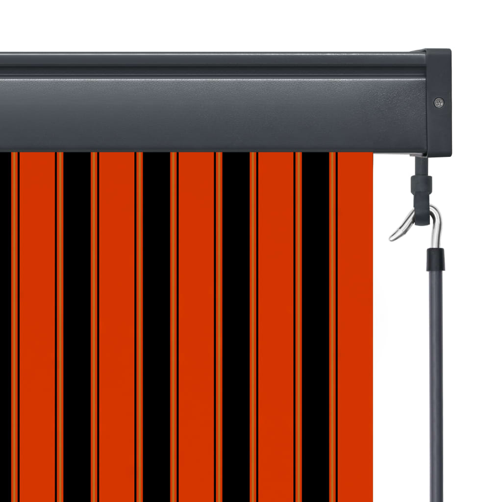 Outdoor Roller Blind 100x250 cm Orange and Brown - OLBRIT