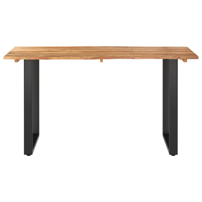 Dining Table 140x70x76 cm Solid Acacia Wood - OLBRIT
