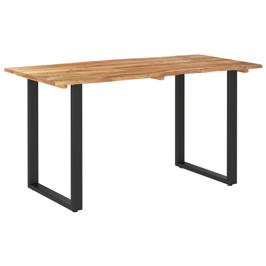 Dining Table 140x70x76 cm Solid Acacia Wood - OLBRIT