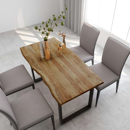 Dining Table 140x70x76 cm Solid Acacia Wood - OLBRIT