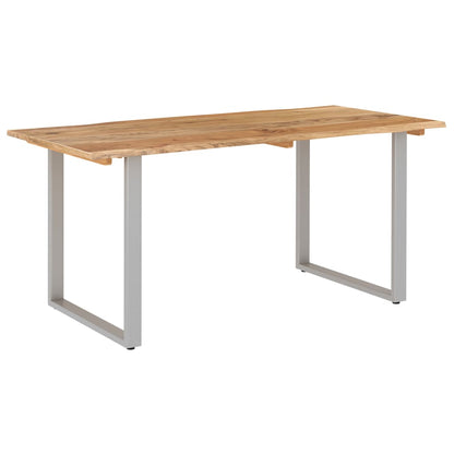 Dining Table 154x80x76 cm Solid Acacia Wood - OLBRIT