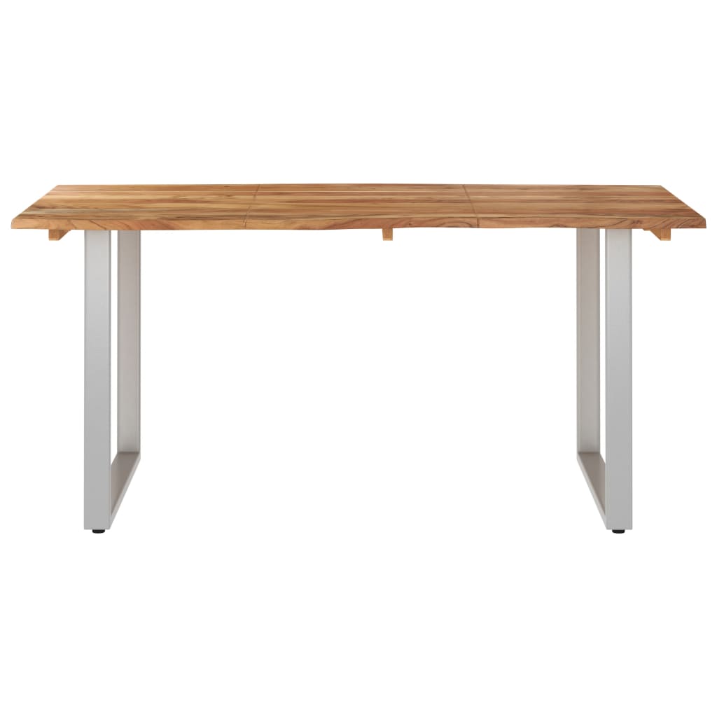 Dining Table 154x80x76 cm Solid Acacia Wood - OLBRIT