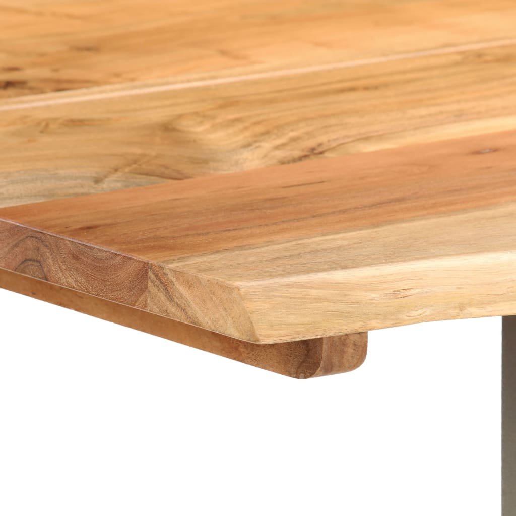 Dining Table 154x80x76 cm Solid Acacia Wood - OLBRIT