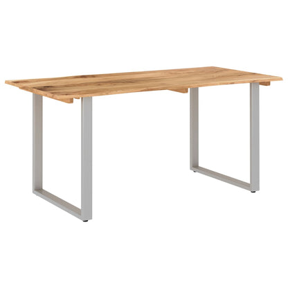 Dining Table 154x80x76 cm Solid Acacia Wood - OLBRIT