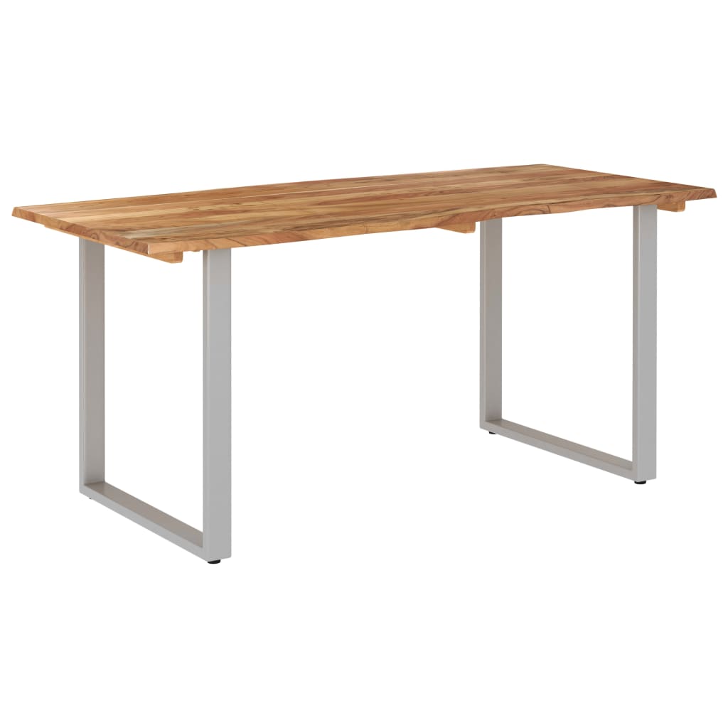 Dining Table 154x80x76 cm Solid Acacia Wood - OLBRIT