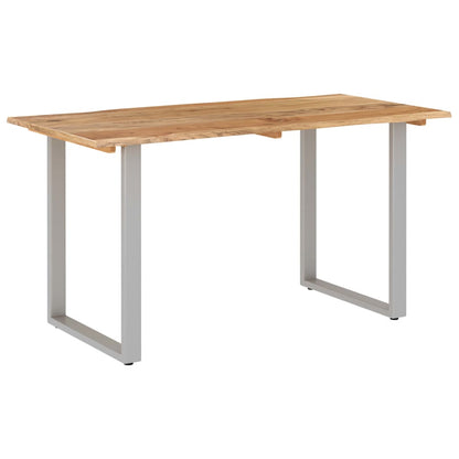 Dining Table 140x70x76 cm Solid Acacia Wood - OLBRIT