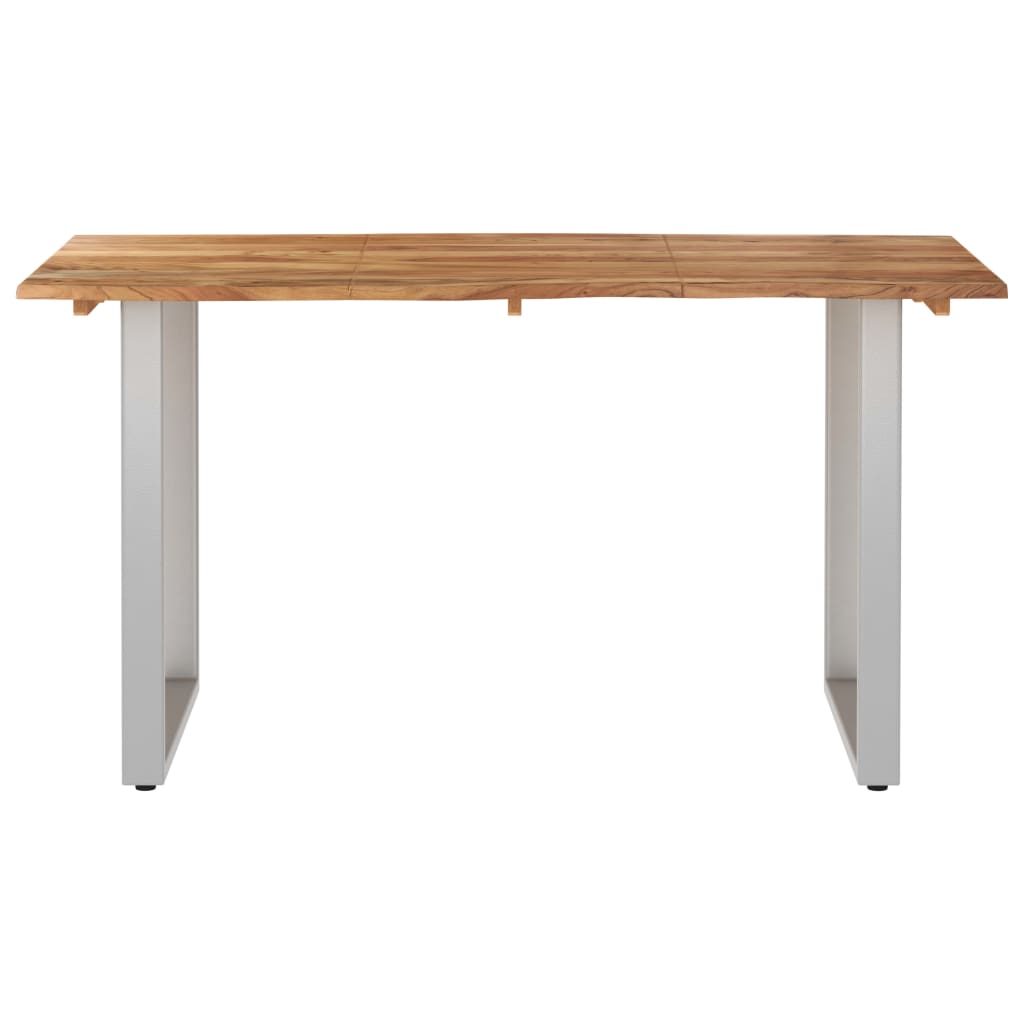 Dining Table 140x70x76 cm Solid Acacia Wood - OLBRIT