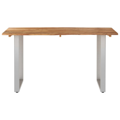 Dining Table 140x70x76 cm Solid Acacia Wood - OLBRIT