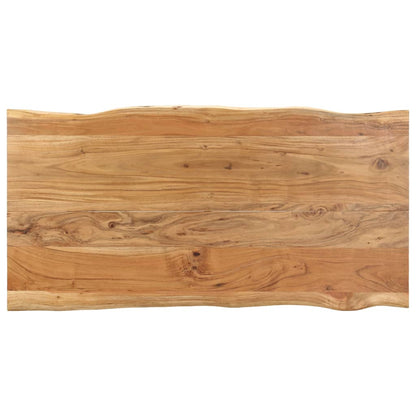Dining Table 140x70x76 cm Solid Acacia Wood - OLBRIT