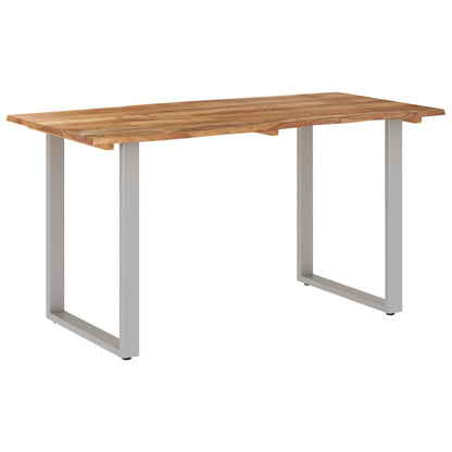 Dining Table 140x70x76 cm Solid Acacia Wood - OLBRIT