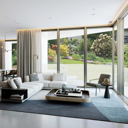 Frosted Privacy Window Film Adhesive Stripes 0.9x50 m - OLBRIT