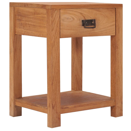 Bedside Cabinet 35x35x50 cm Solid Teak Wood - OLBRIT