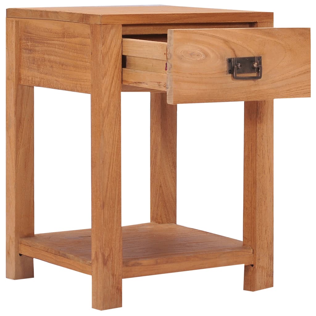 Bedside Cabinet 35x35x50 cm Solid Teak Wood - OLBRIT
