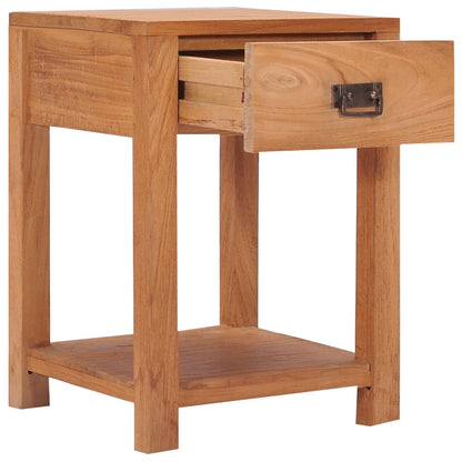 Bedside Cabinet 35x35x50 cm Solid Teak Wood - OLBRIT