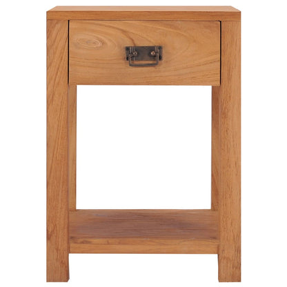 Bedside Cabinet 35x35x50 cm Solid Teak Wood - OLBRIT