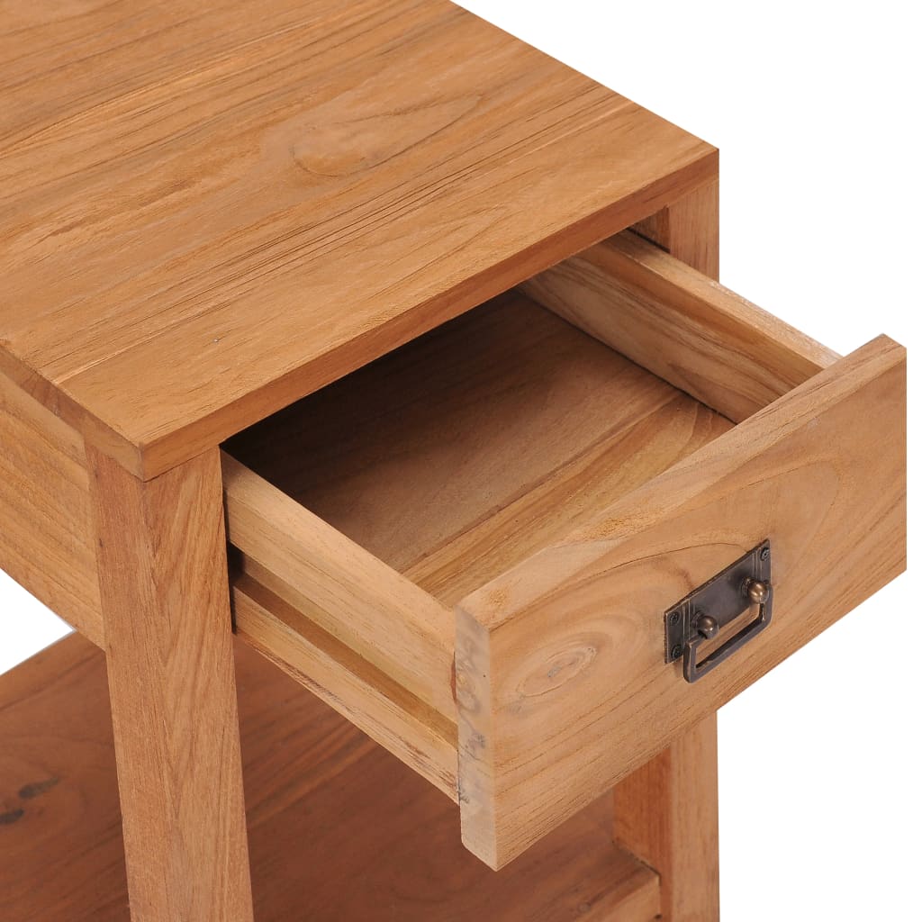 Bedside Cabinet 35x35x50 cm Solid Teak Wood - OLBRIT