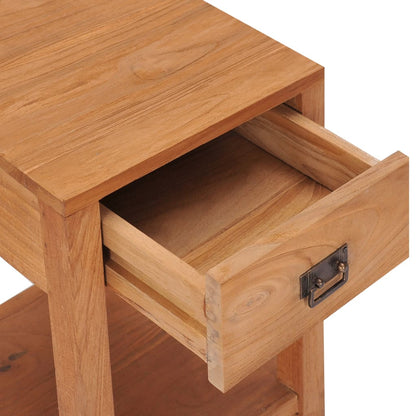Bedside Cabinet 35x35x50 cm Solid Teak Wood - OLBRIT