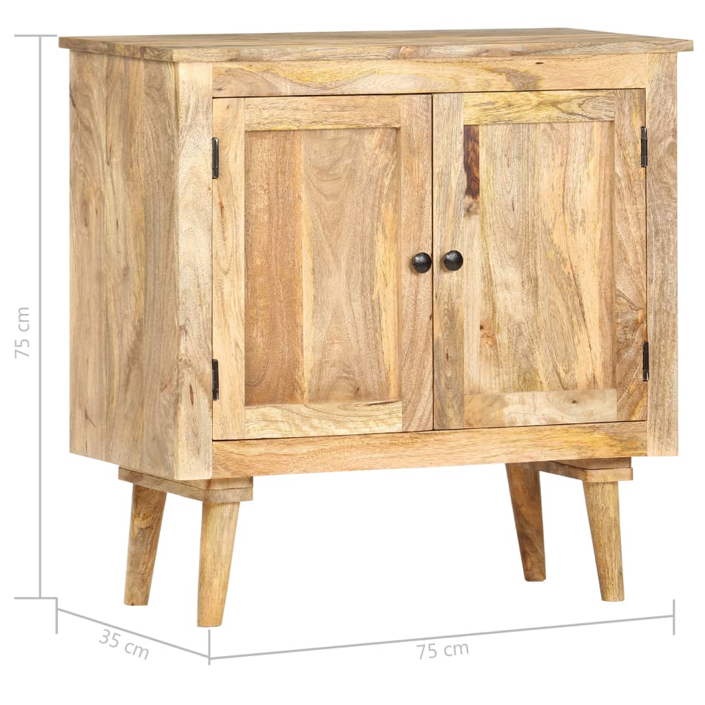Sideboard 75x35x75 cm Solid Mango Wood - OLBRIT