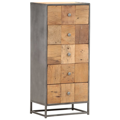 Drawer Cabinet 45x30x100 cm Solid  Reclaimed Wood - OLBRIT