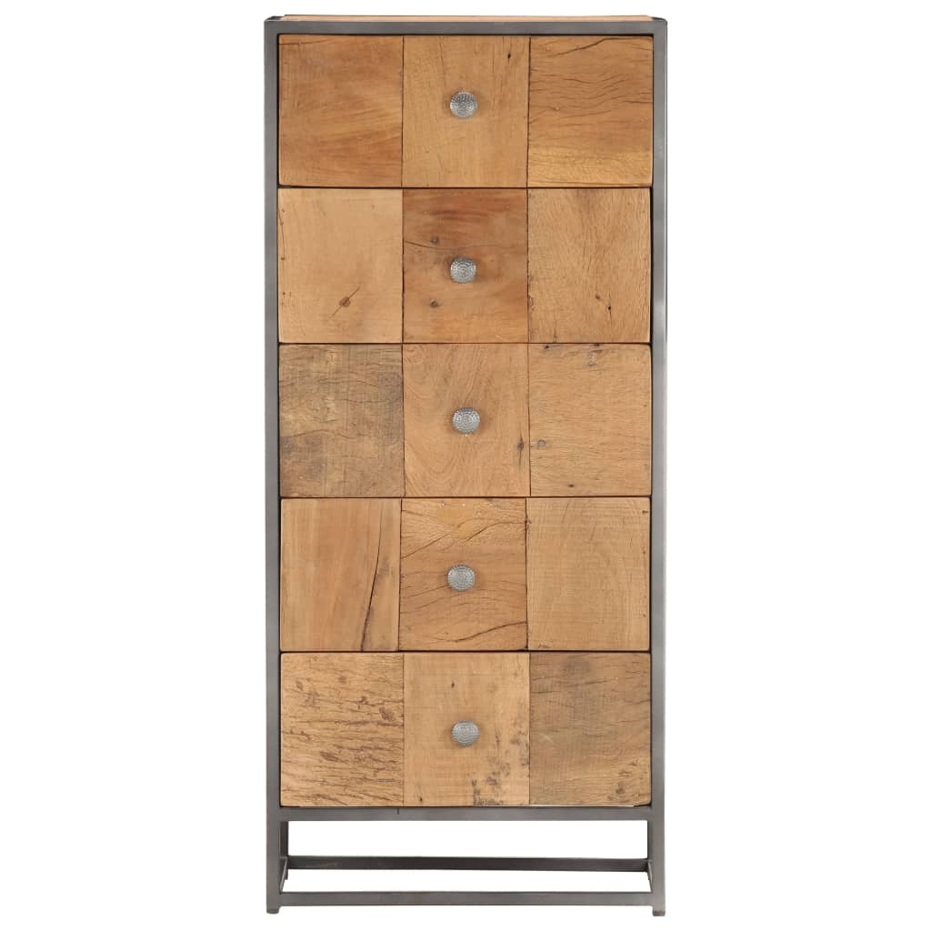 Drawer Cabinet 45x30x100 cm Solid  Reclaimed Wood - OLBRIT