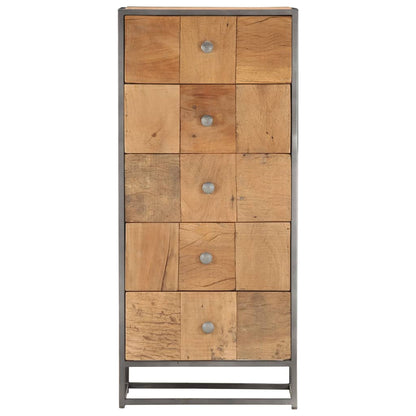 Drawer Cabinet 45x30x100 cm Solid  Reclaimed Wood - OLBRIT