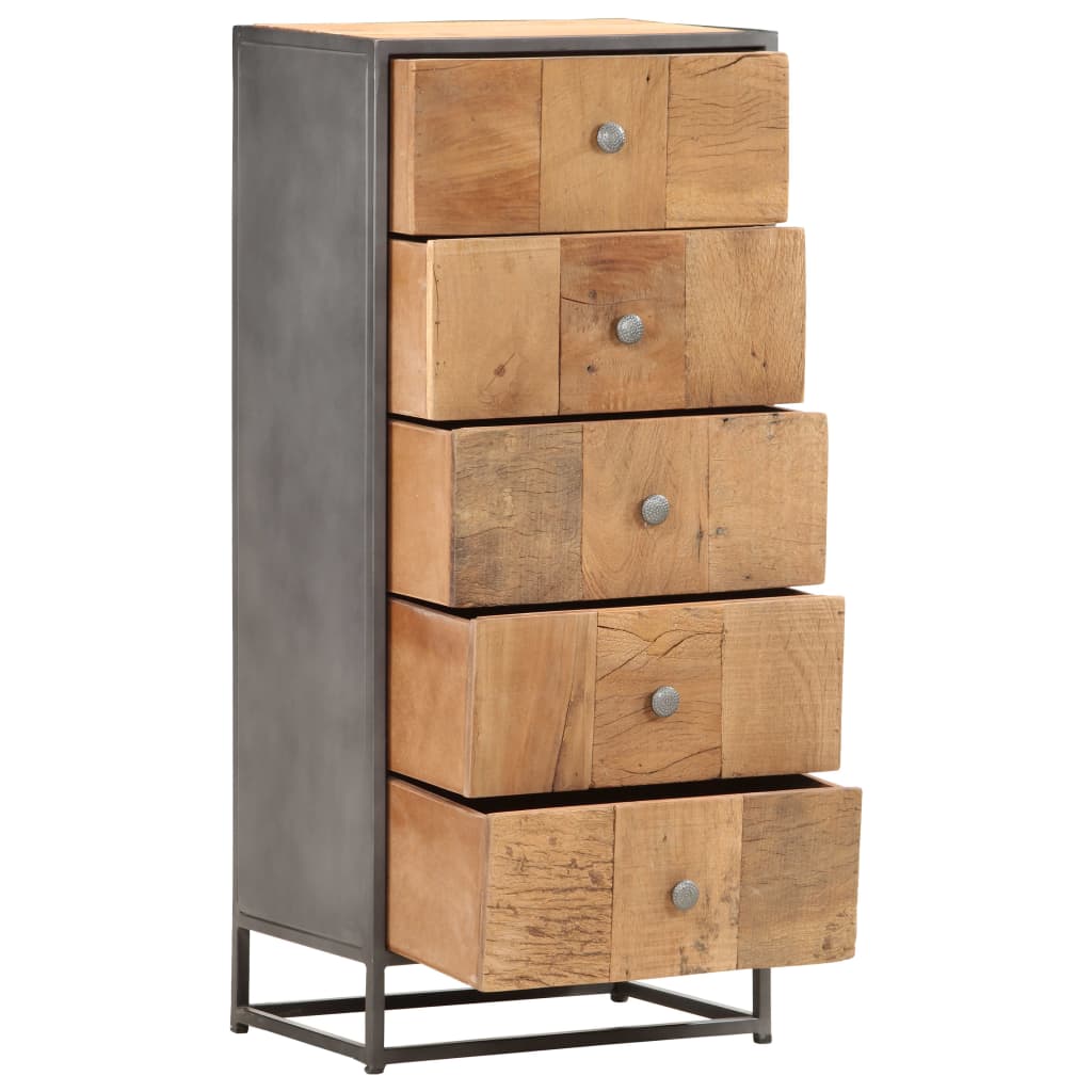 Drawer Cabinet 45x30x100 cm Solid  Reclaimed Wood - OLBRIT