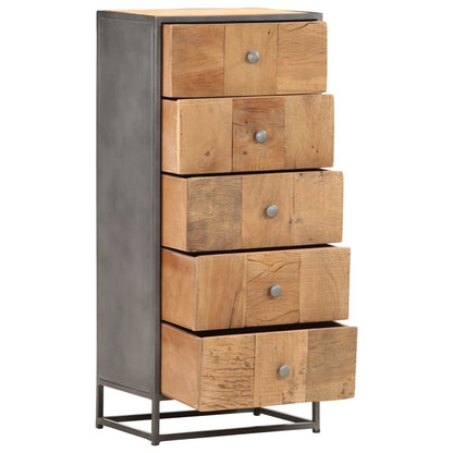 Drawer Cabinet 45x30x100 cm Solid  Reclaimed Wood - OLBRIT