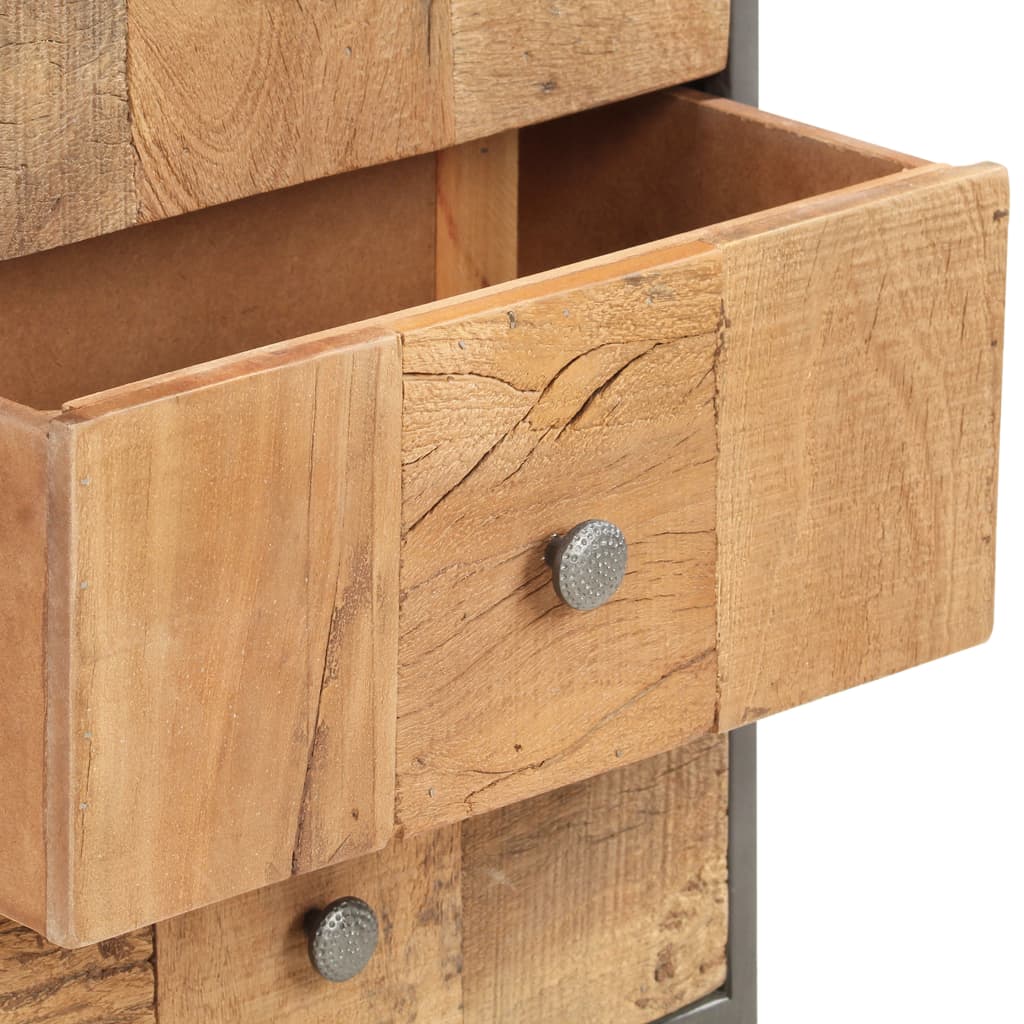 Drawer Cabinet 45x30x100 cm Solid  Reclaimed Wood - OLBRIT
