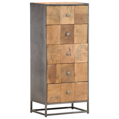 Drawer Cabinet 45x30x100 cm Solid  Reclaimed Wood - OLBRIT