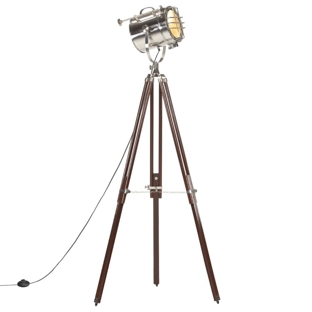 Solid Mango Wood Tripod Floor Lamp