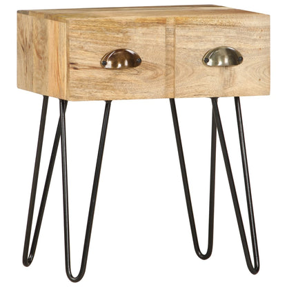 Bedside Cabinet 40x30x50 cm Solid Mango Wood - OLBRIT