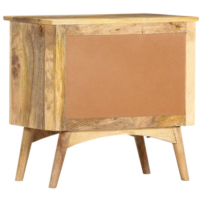 vidaXL Bedside Cabinet 65x35x60 cm Solid Mango Wood - OLBRIT