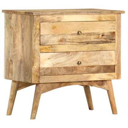 vidaXL Bedside Cabinet 65x35x60 cm Solid Mango Wood - OLBRIT