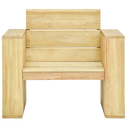 Garden Chair 89x76x76 cm Impregnated Pinewood - OLBRIT