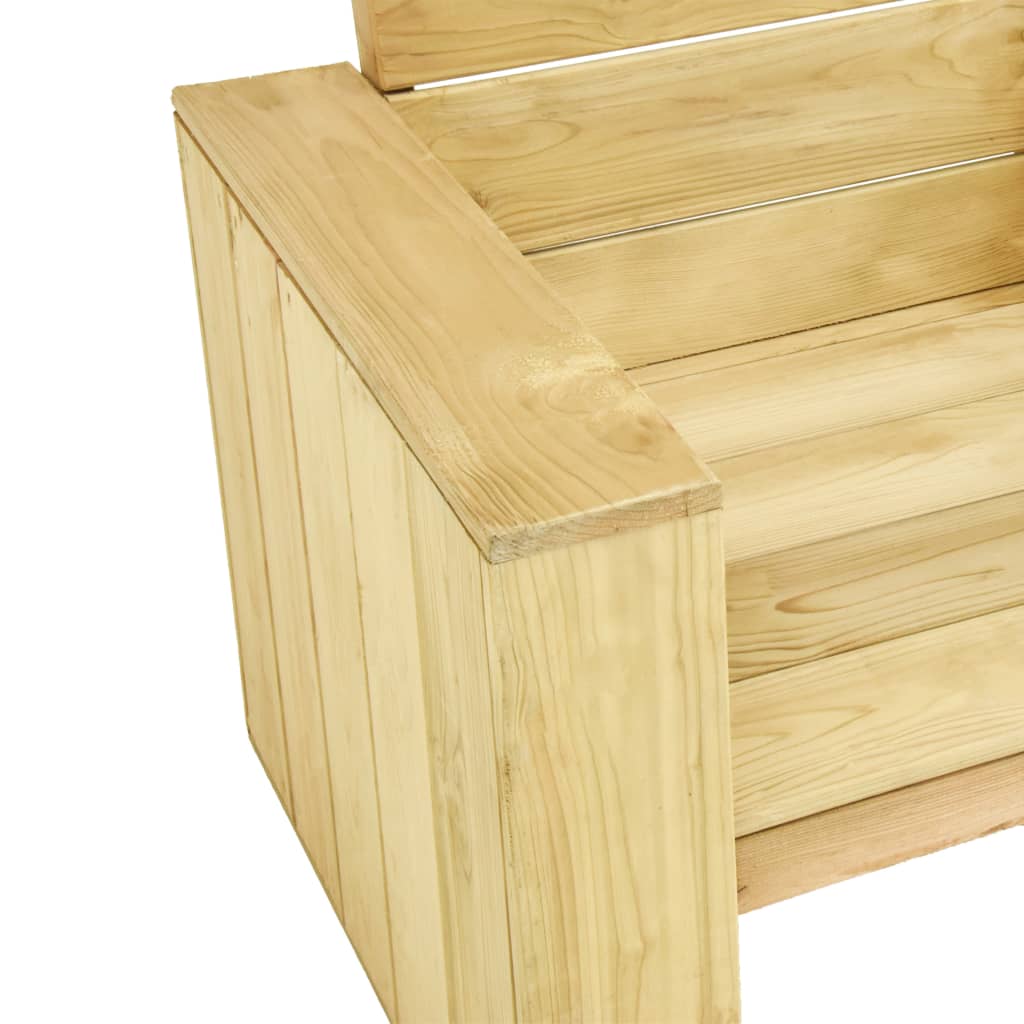 Garden Chair 89x76x76 cm Impregnated Pinewood - OLBRIT