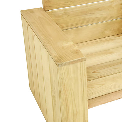 Garden Chair 89x76x76 cm Impregnated Pinewood - OLBRIT