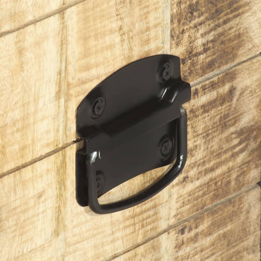 Bedside Cabinet 40x30x50 cm Rough Mango Wood - OLBRIT