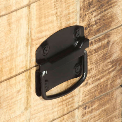 Bedside Cabinet 40x30x50 cm Rough Mango Wood - OLBRIT