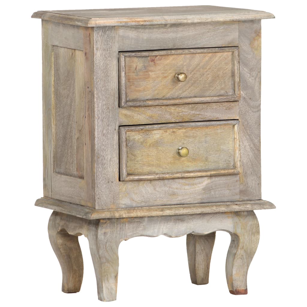 vidaXL Bedside Cabinet 40x30x55 cm Solid Mango Wood - OLBRIT