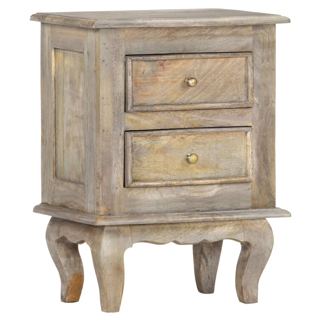 vidaXL Bedside Cabinet 40x30x55 cm Solid Mango Wood - OLBRIT