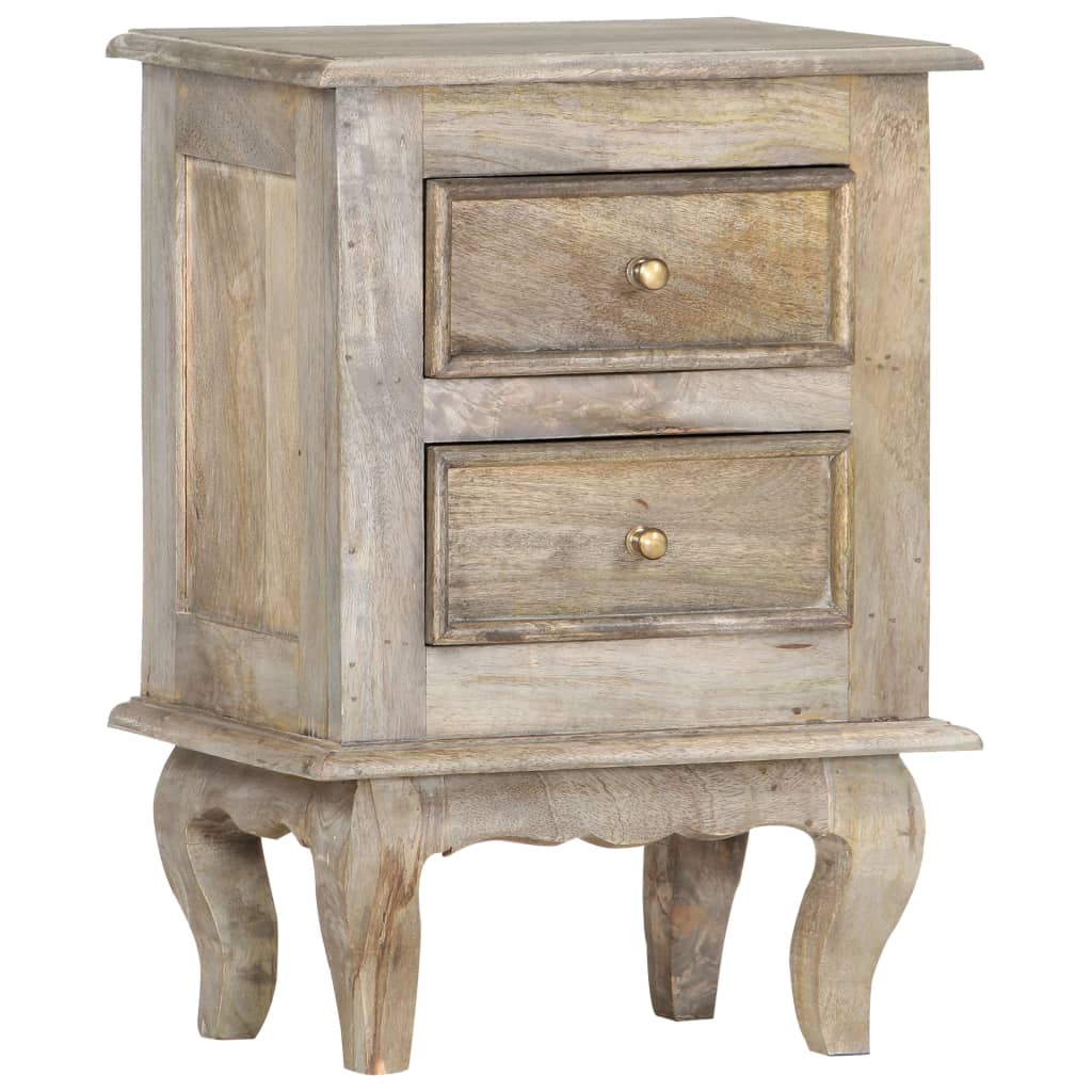 vidaXL Bedside Cabinet 40x30x55 cm Solid Mango Wood - OLBRIT