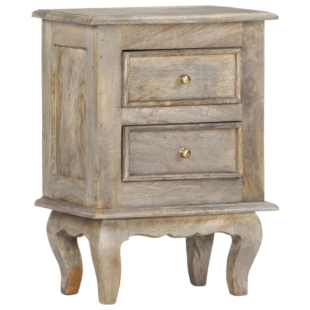 vidaXL Bedside Cabinet 40x30x55 cm Solid Mango Wood - OLBRIT