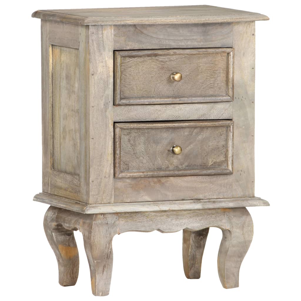 vidaXL Bedside Cabinet 40x30x55 cm Solid Mango Wood - OLBRIT