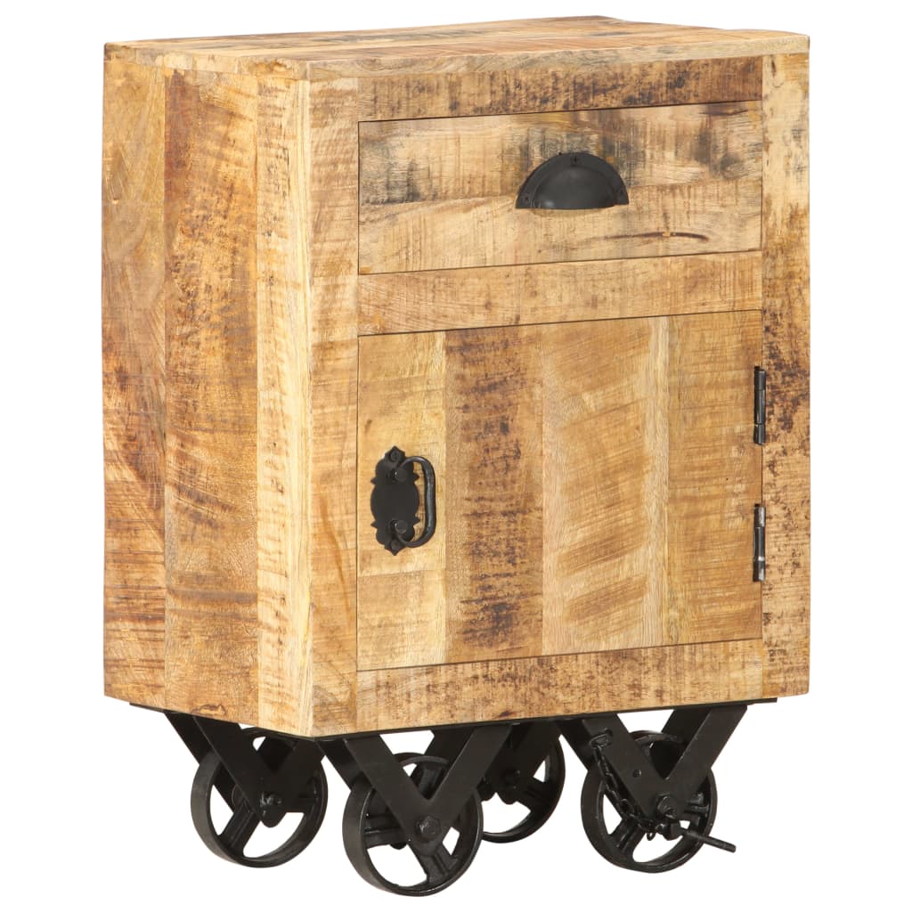 Bedside Cabinet 40x30x57 cm Solid Mango Wood - OLBRIT