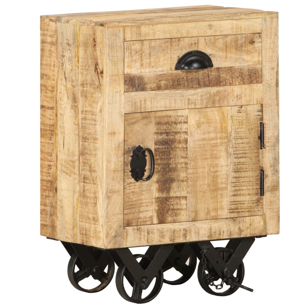 Bedside Cabinet 40x30x57 cm Solid Mango Wood - OLBRIT